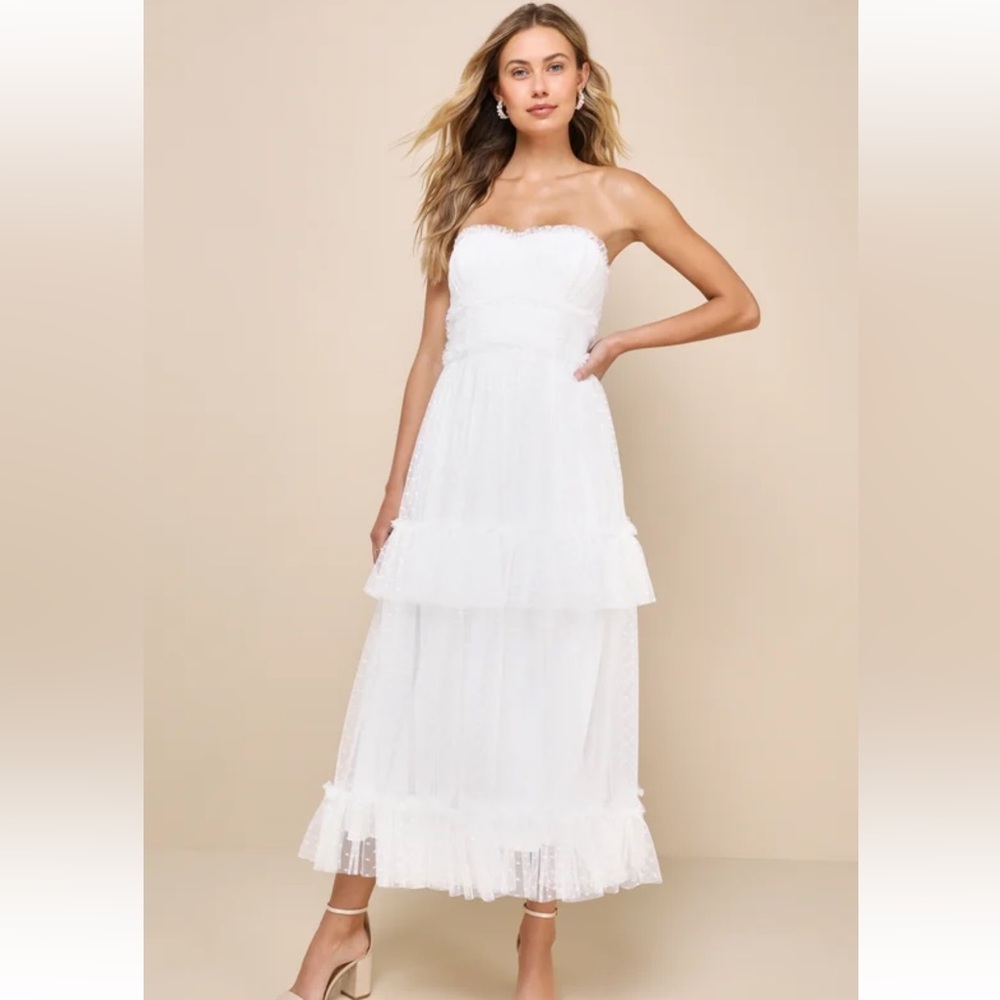 NWT white lulus dress